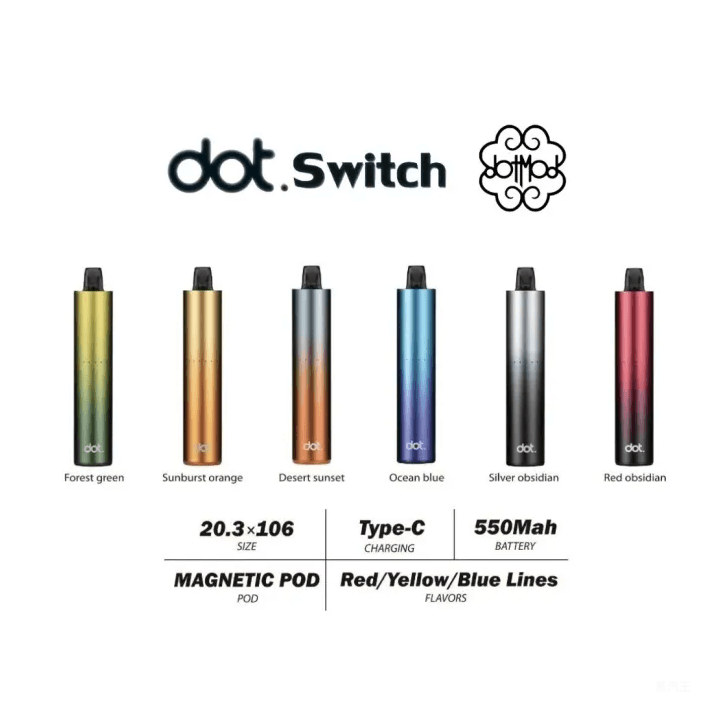 DOTMOD佩特里DOT SWITCH電子煙主機-拋棄式煙彈
